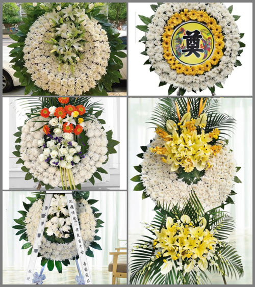 山东济宁鱼台县罗屯镇刘庄村花圈速递